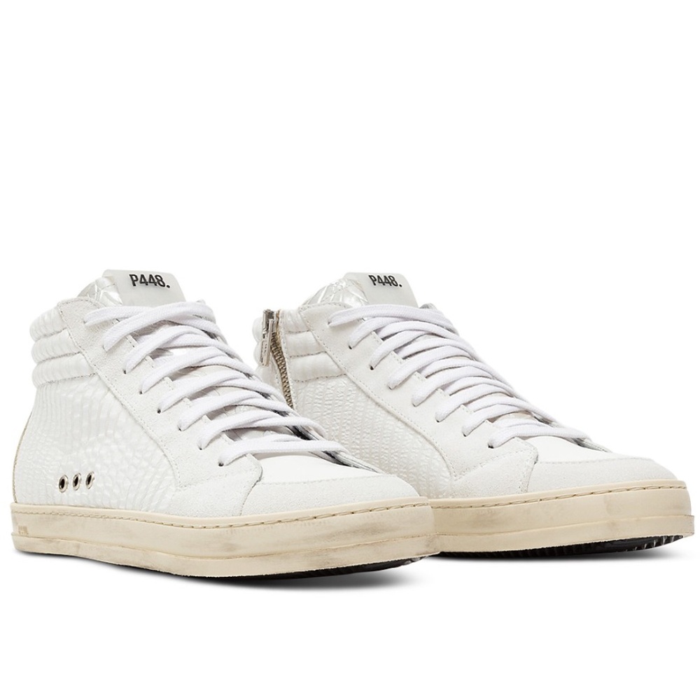 P448 Women's Skate High Top Sneakers in Peony